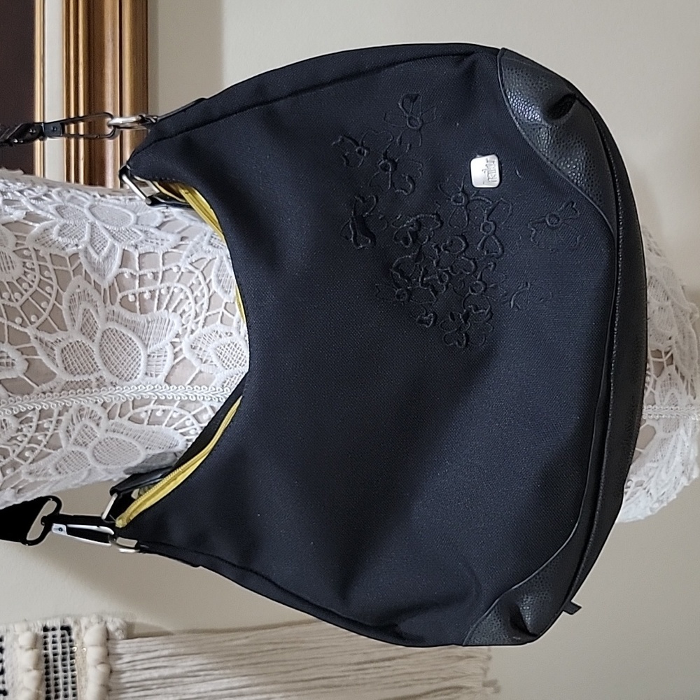 Haiku Large Black Hobo Crossbody Bag Purse